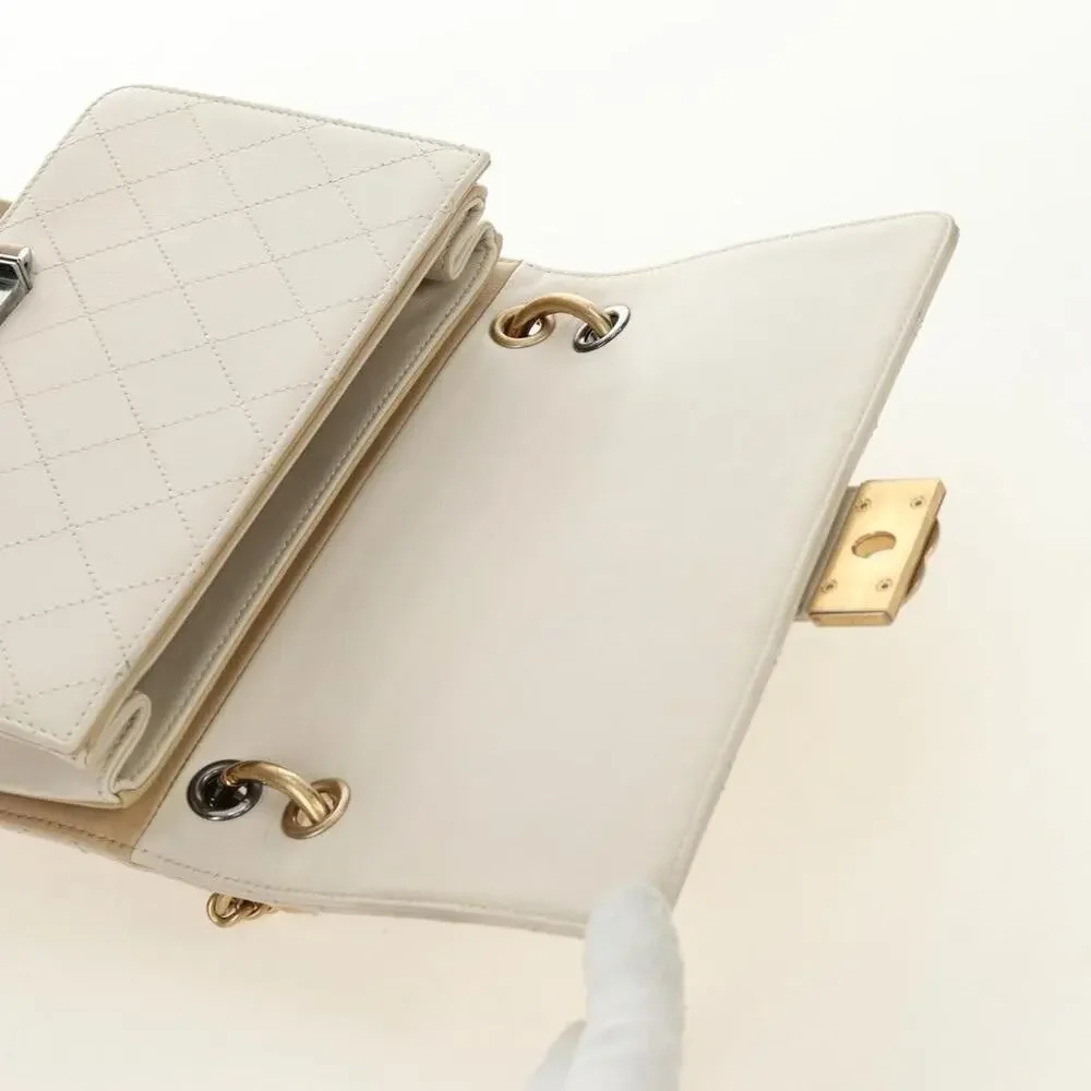 Chanel Matelasse Shoulder Bag White